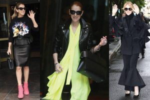 Más de los outfits de Céline Dion en París.