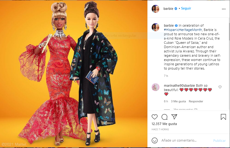 Barbie presenta sus muñecas de Celia Cruz y Julia Álvarez